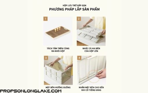 Bàn dã ngoại gấp gọn kết hợp hộp đựng đồ đa năng bằng nhựa