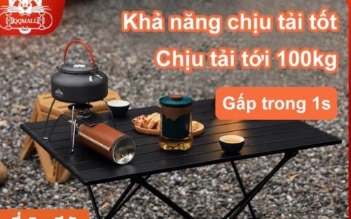 Bàn gấp gọn camping cacbon (1)